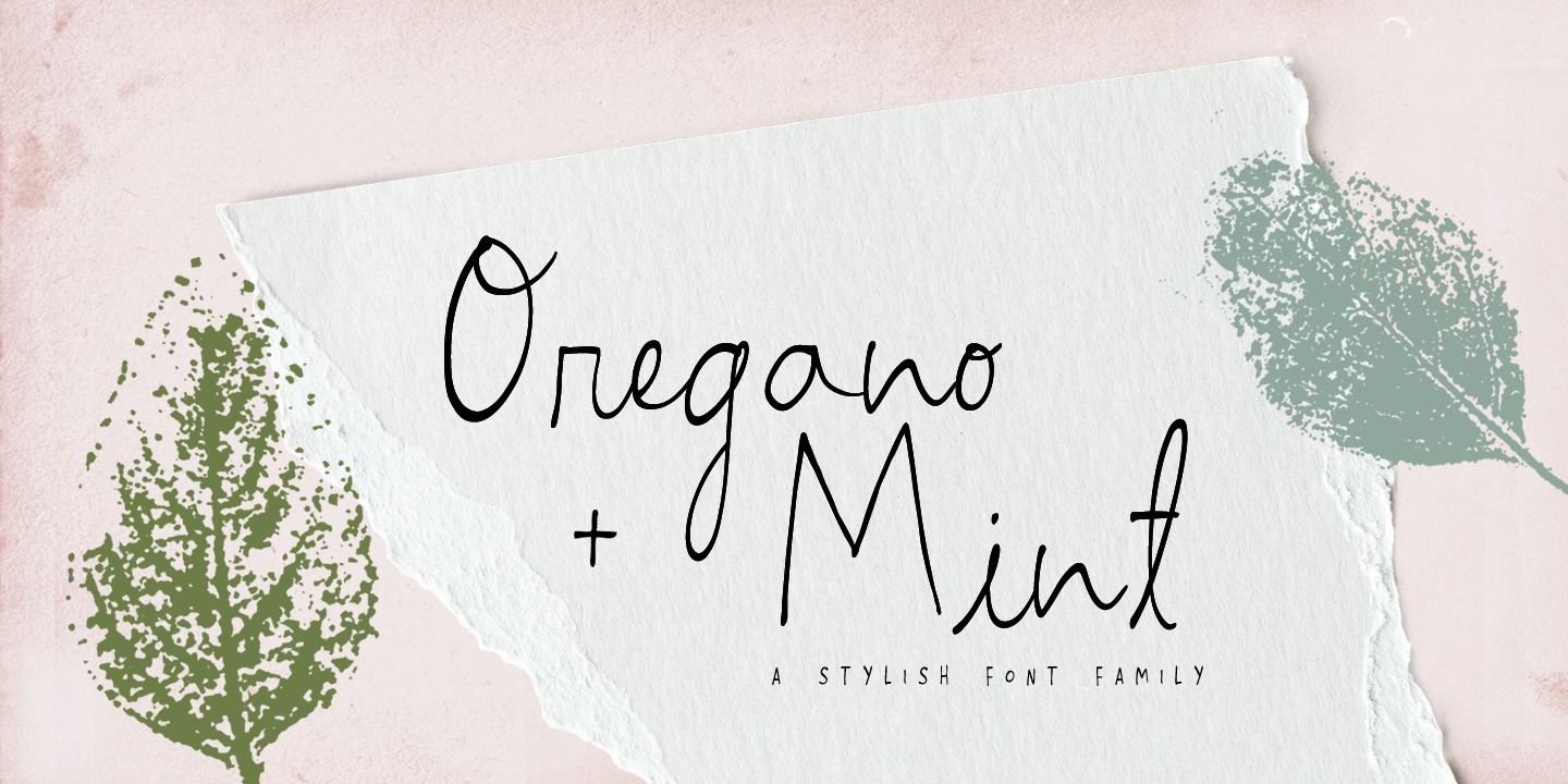 Шрифт Oregano & Mint